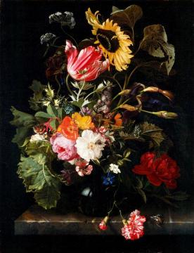 Bouquet Of Flowers In A Vase Artwork by Maria van Oosterwijck