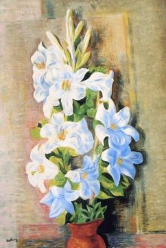 Lilies Artwork by Moise Kisling