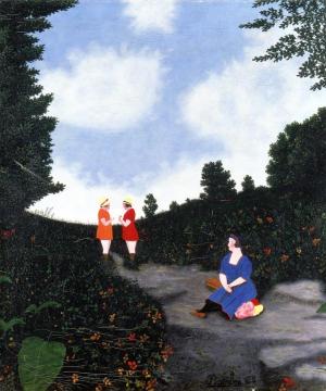 At the Top of the Hill Artwork by Camille Bombois