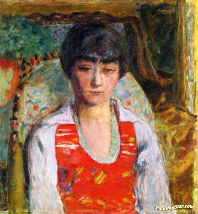 Portrait of a Young Girl Artwork by Pierre Bonnard