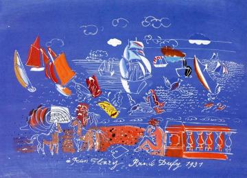 Games of the Sea Artwork by Raoul Dufy