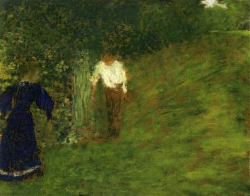 Man and Woman beneath a Tree Artwork by Edouard Vuillard