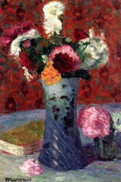 Bouquet in a Blue Vase Artwork by Albert Marquet