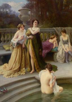A Midday Bath Artwork by Jules Scalbert