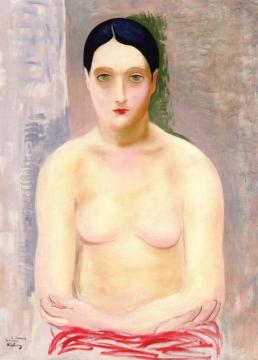 Seated Nude Artwork by Moise Kisling