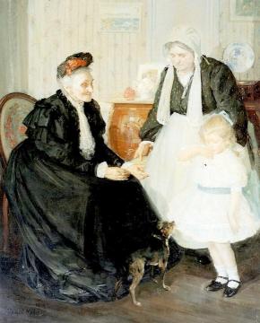 The Visit Artwork by Richard Edward Miller