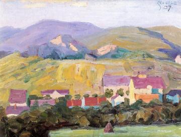 Landscape Artwork by Egon Schiele