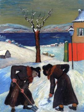 Schnee über Nacht Artwork by Marianne von Werefkin