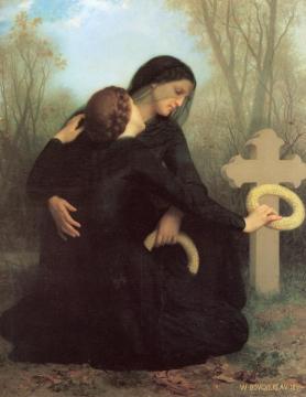 Le Jour des Morts Artwork by William Adolphe Bouguereau
