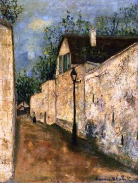 The Rue St Vincent Artwork by Maurice Utrillo
