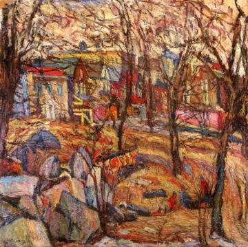 Country, in the Mountains Artwork by Abraham A. Manievich