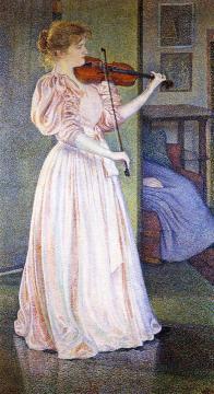 Portrait of Irma Sethe Artwork by Theo van Rysselberghe