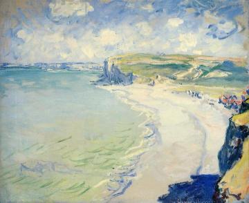 The Beach At Pourville Artwork by Claude Oscar Monet