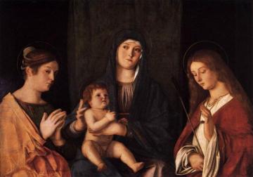 Sacred Conversation Artwork by Giovanni Bellini