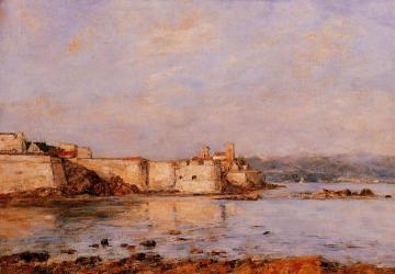 The Harbor of Antibes Artwork by Eugène-Louis Boudin