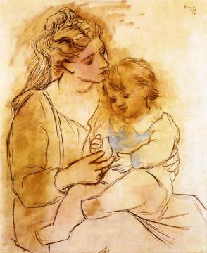 Mother And Child Artwork by Pablo Picasso