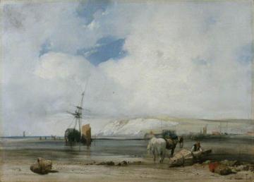 On the Coast of Picardy Artwork by Richard Parkes Bonington