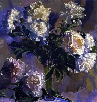 White Peonies Artwork by Augusto Giacometti