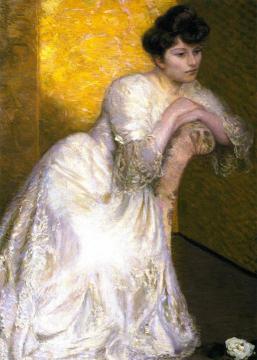 The Yellow Screen Artwork by Lilla Cabot Perry
