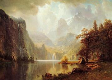 In The Mountains Artwork by Albert Bierstadt