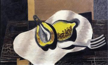 Fruit and Fork Artwork by Georges Braque