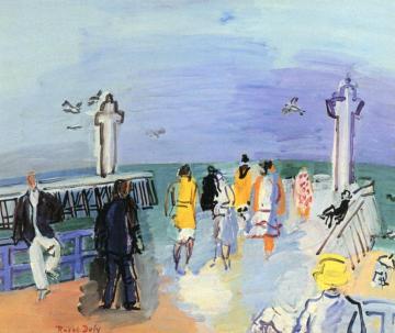Trouville-Deauville, the Jetties Artwork by Raoul Dufy