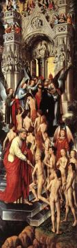 Last Judgment Triptych (left Wing) Artwork by Hans Memling
