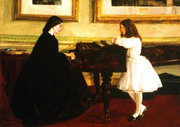 At The Piano Artwork by James Abbott McNeill Whistler