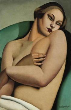 Reclining Nude Artwork by Tamara De Lempicka