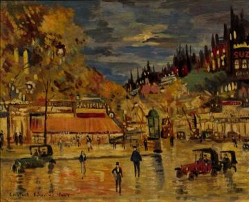 Paris at Night Artwork by Constantin Alexeevich Korovin