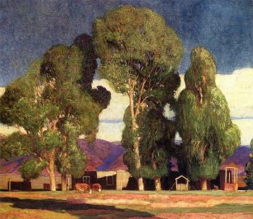 Taos Valley Ranch Artwork by Oscar Berninghaus