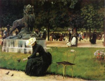 In the Luxembourg Garden Artwork by Charles Courtney Curran