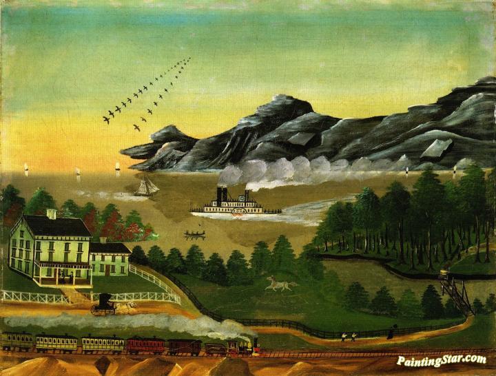 Geese In Flight Artwork by Leila T. Bauman