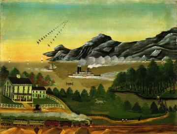 Geese In Flight Artwork by Leila T. Bauman