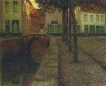 The Canal Artwork by Henri Le Sidaner