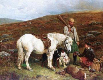 A Day's Hunting Artwork by John Sargent Noble