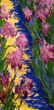 Garden Path with Iris Artwork by Theodore Earl Butler