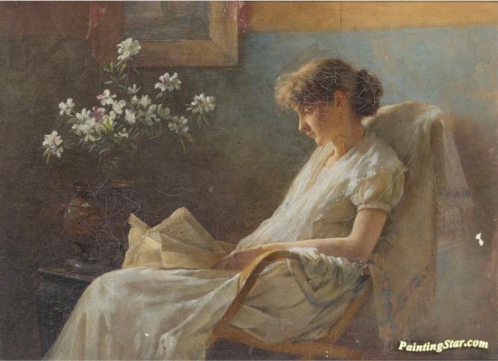 A Comfortable Corner Artwork by Charles Courtney Curran
