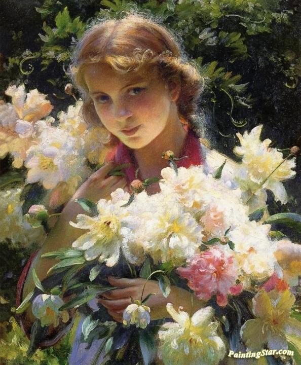 Peonies Artwork by Charles Courtney Curran