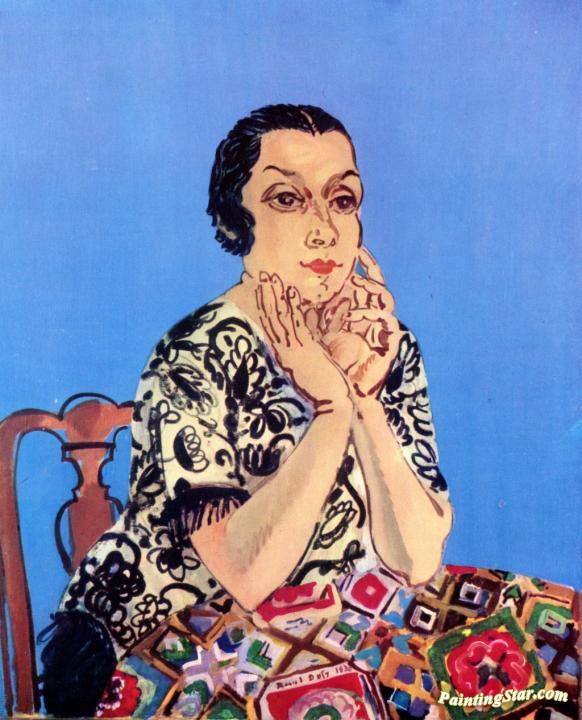 Portrait of Madame Dufy Artwork by Raoul Dufy