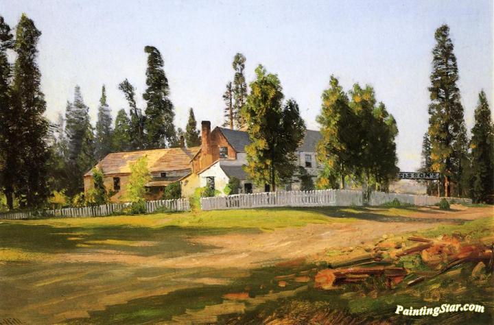 Sisson's Inn, near Mount Shasta Artwork by Thomas Hill