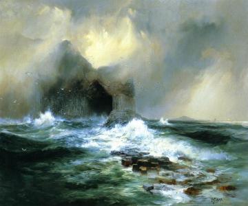 Fingal's Cave, Island Of Staffa, Scotland Artwork by Thomas Moran