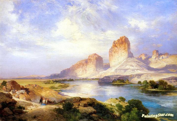 Green River, Wyoming Artwork by Thomas Moran