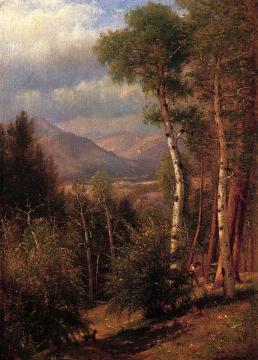 Hunter in the Woods of Ashokan Artwork by Thomas Worthington Whittredge