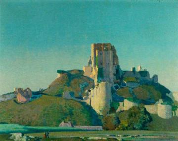 Evening Light, Corfe Castle Artwork by Stanley Royle