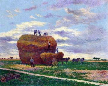 Haystack Artwork by Maximilien Luce