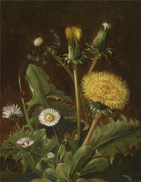 Still Life With Dandelions Artwork by Otto Didrik Ottesen