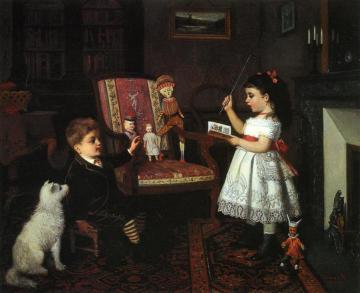 The Lesson Artwork by James Wells Champney