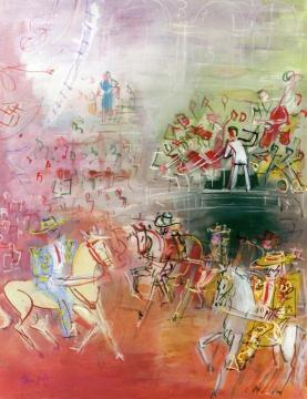 Circus Scene Artwork by Jean Dufy