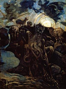 The Brownie Of Blednoch Artwork by Edward Atkinson Hornel